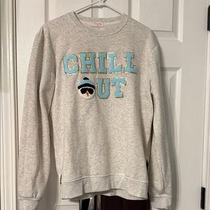 Pink Lily Light Gray 'Chill Out' Sweater